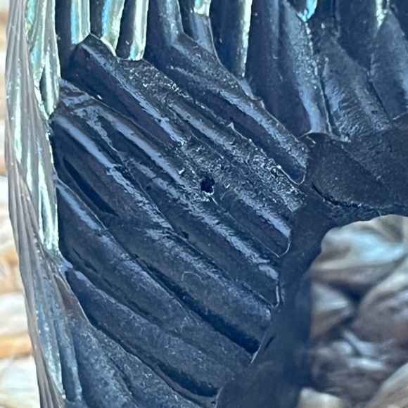 Artisan bear wood carving with fish unmarked likely Ainu art Hokkaido Japan - Picture 9 of 17